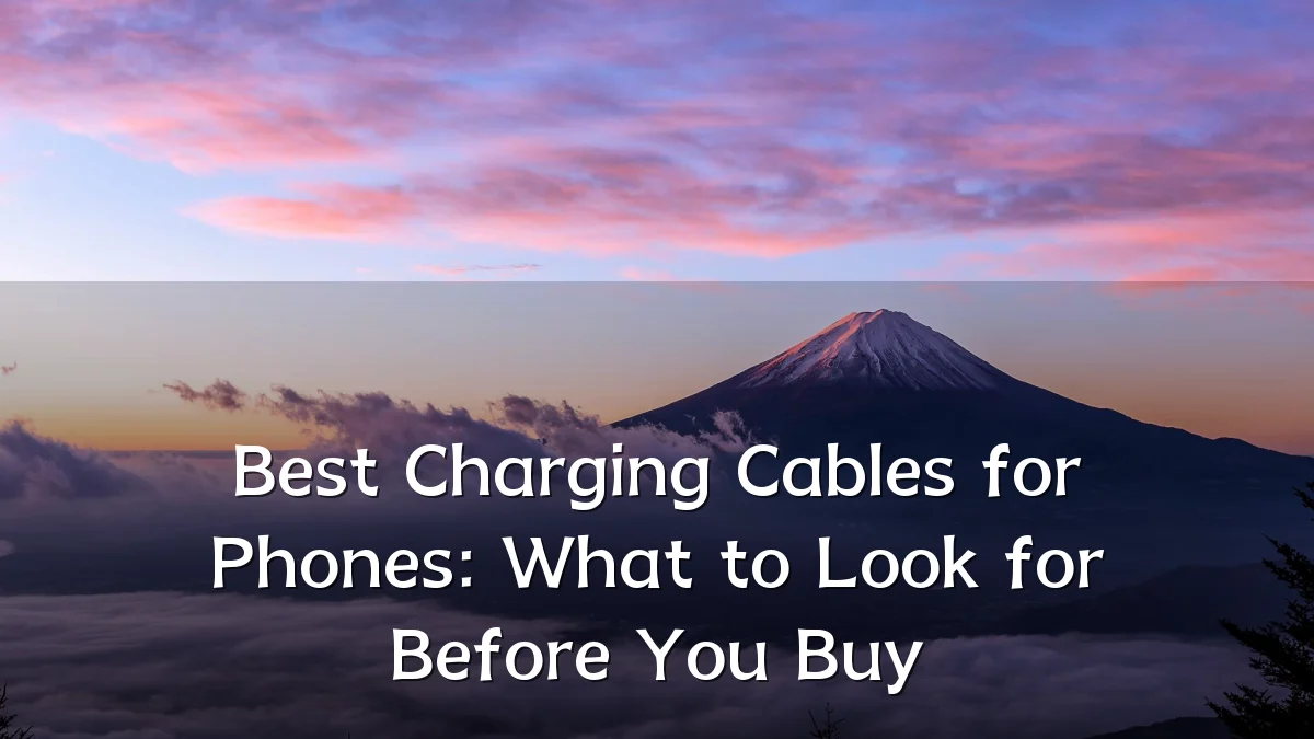 Best Charging Cables for Phones: What to Look for Before You Buy