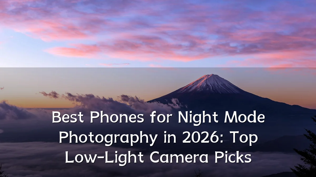 Best Phones for Night Mode Photography in 2026: Top Low-Light Camera Picks