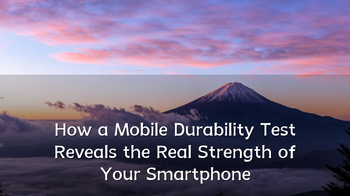 How a Mobile Durability Test Reveals the Real Strength of Your Smartphone