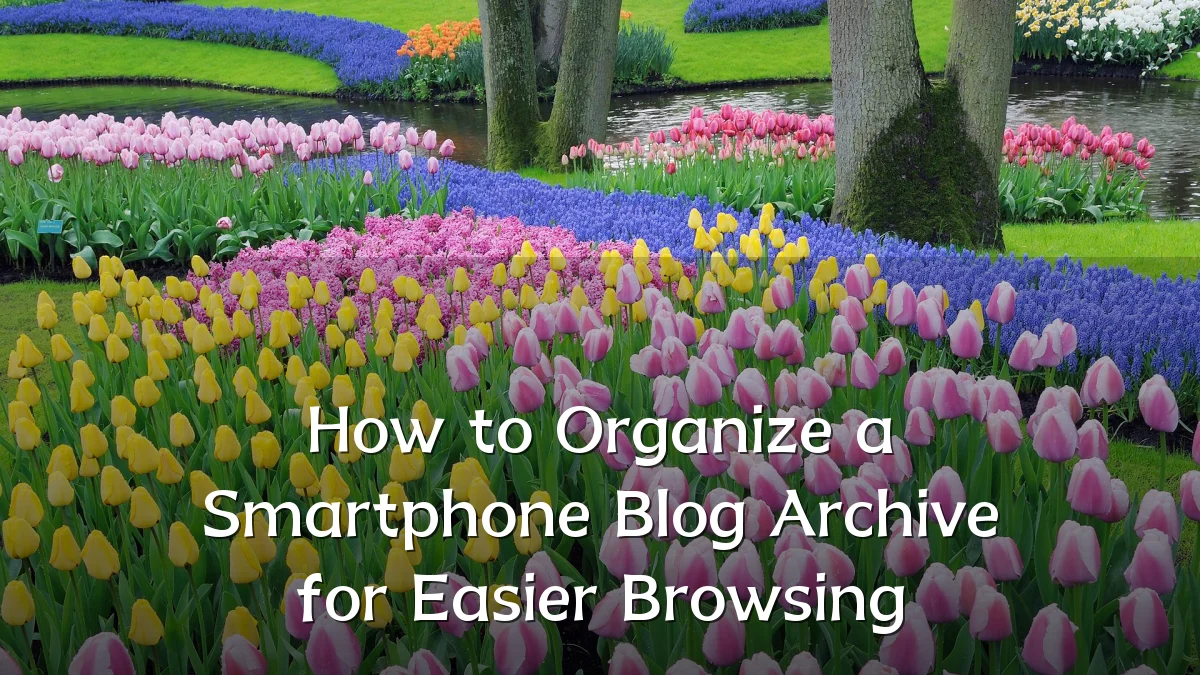 How to Organize a Smartphone Blog Archive for Easier Browsing